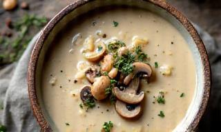 Velvety Creamy Mushroom Soup